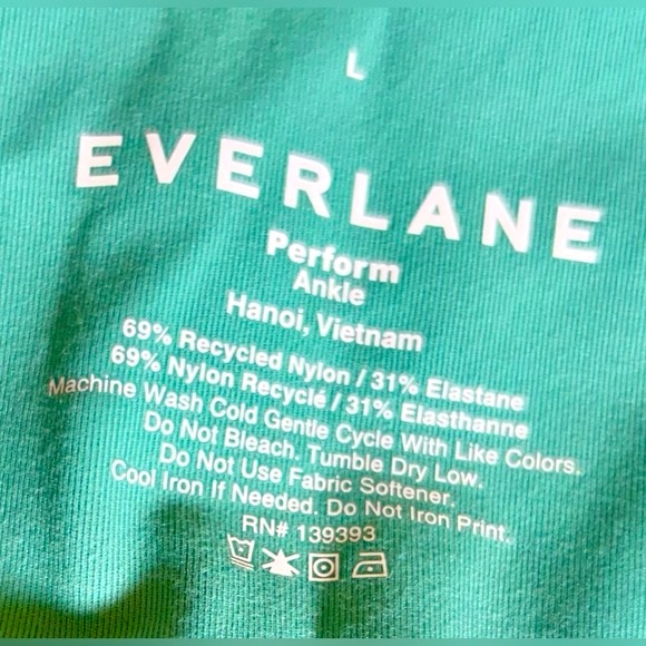 NWT Everlane The Perform Legging in Mint Green Large Ankle - Picture 8 of 9